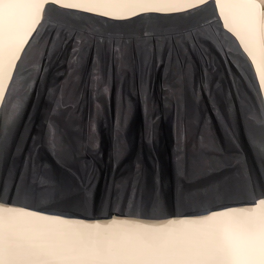 Alice and Olivia leather mini skirt